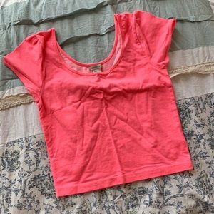 F21 neon pink crop too
